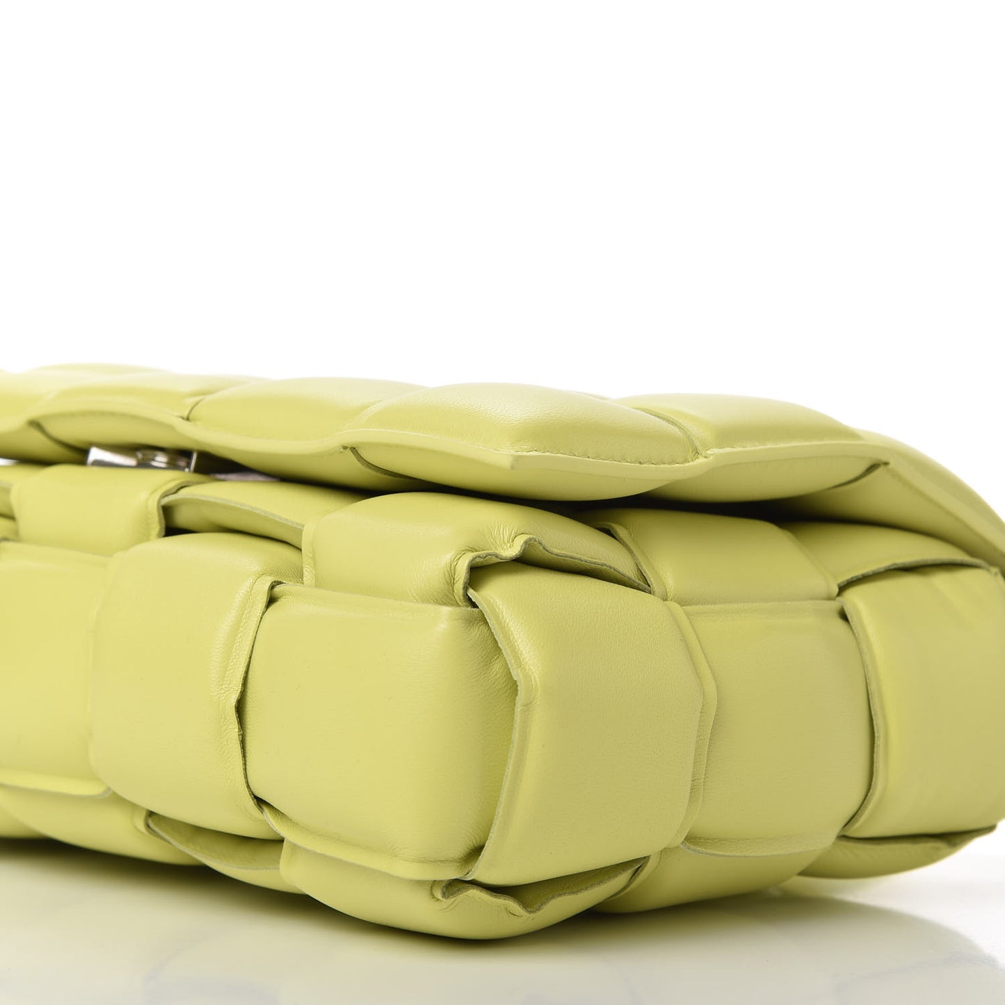 Nappa Maxi Intreccio Padded Cassette Crossbody Bag