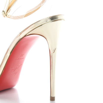 Christian Louboutin PVC Specchio Spikoo 100 Pumps 39 Light Gold 11 of 13