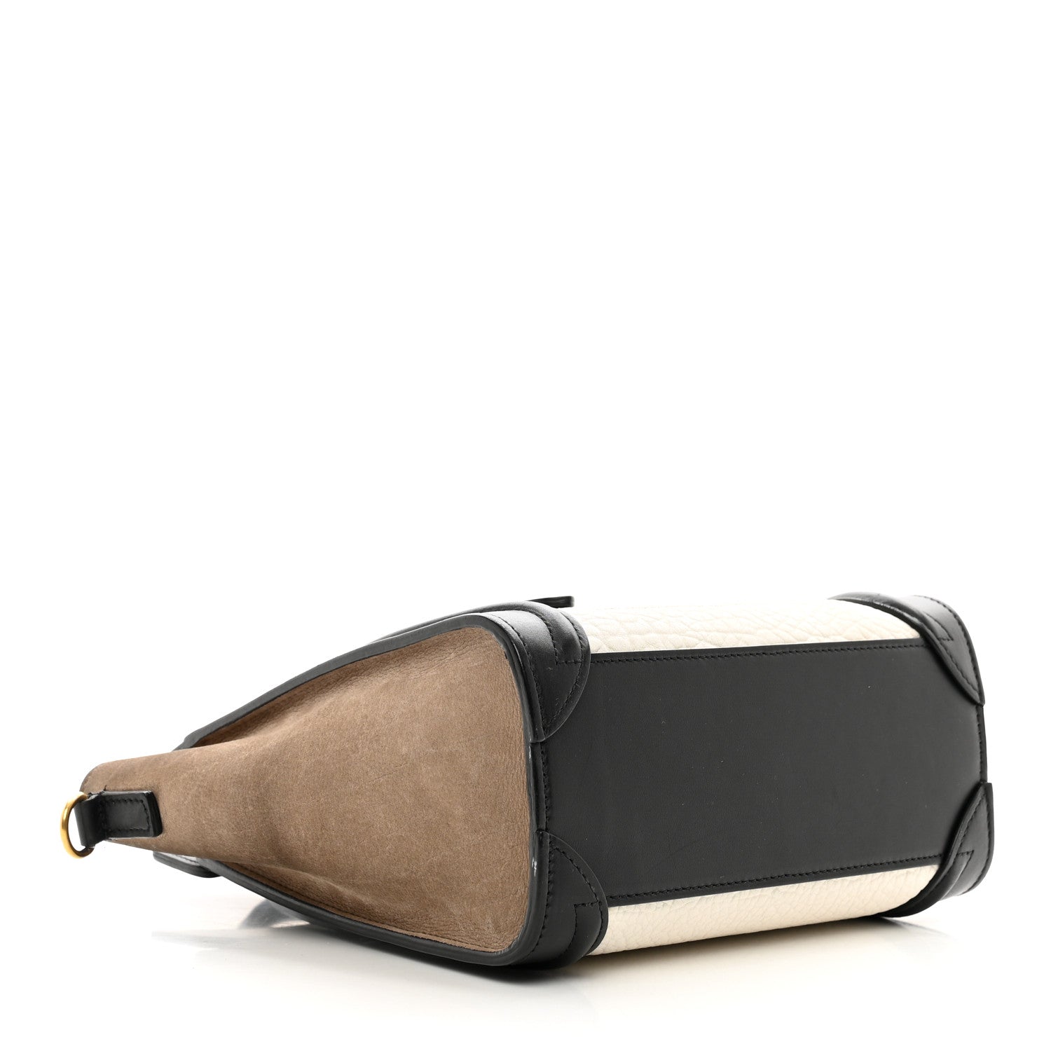 Celine Bullhide Calfskin Nubuck Nano Tri-Color Luggage White 4 of 11
