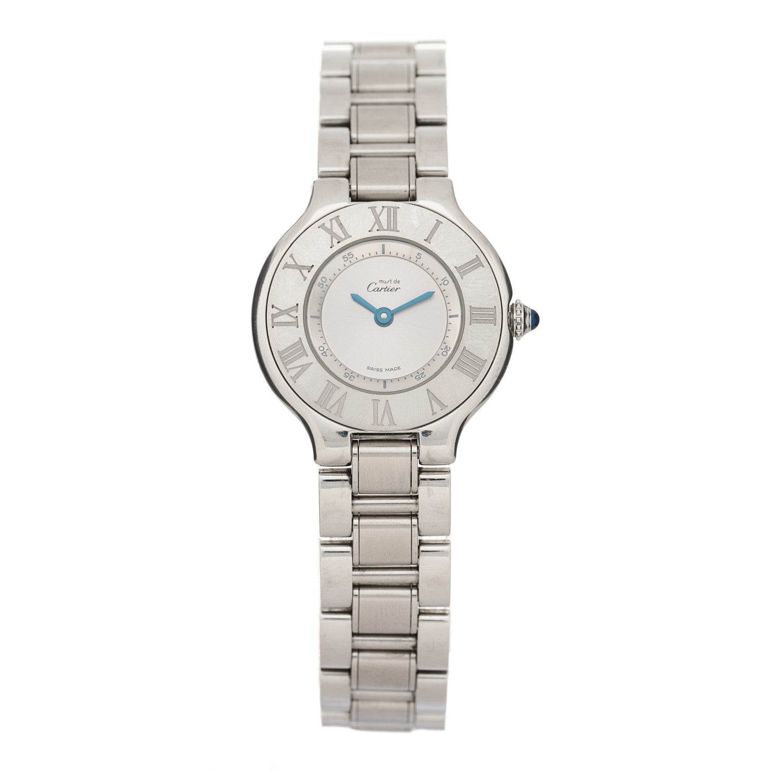 Cartier Stainless Steel 28mm Must De 21 Quartz Watch 1 of 4