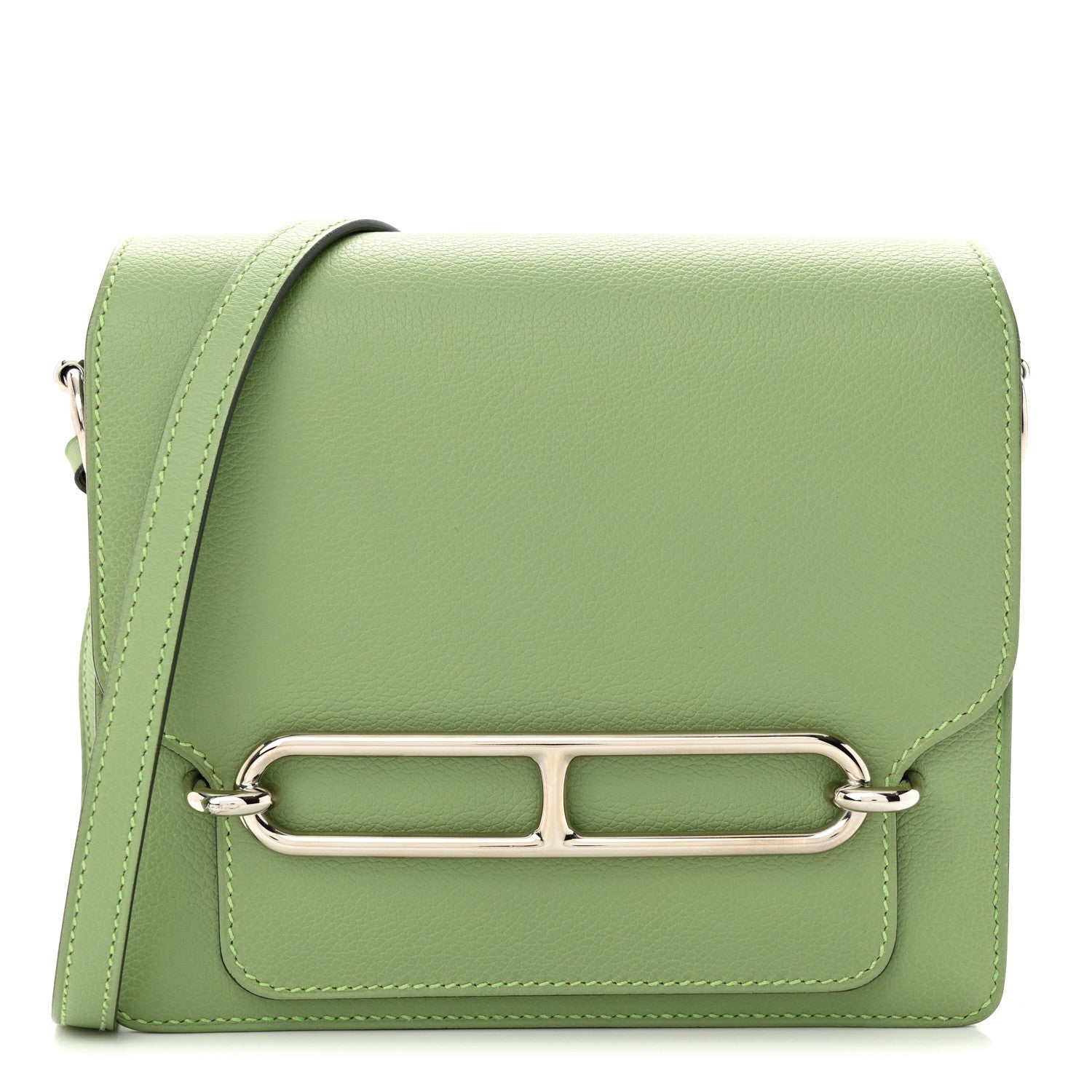 Hermes Evercolor Mini Sac Roulis Vert Criquet 1 of 11
