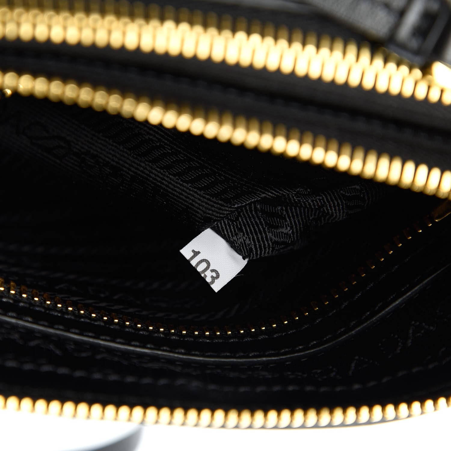 Prada Tessuto Nylon Soft Calf Double Zip Crossbody Bag Black 10 of 11