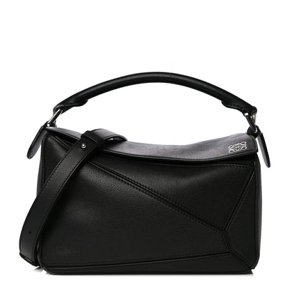 Loewe Calfskin Small Puzzle Bag Black 1 of 9