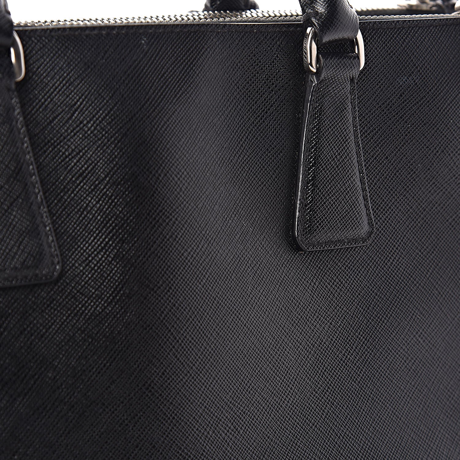 Prada Saffiano Small Galleria Double Zip Tote Black 7 of 16