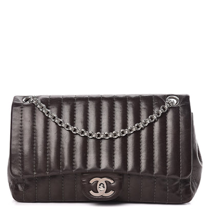 Chanel Lambskin Vertical Quilted Medium Single Flap Brown 1 of 11