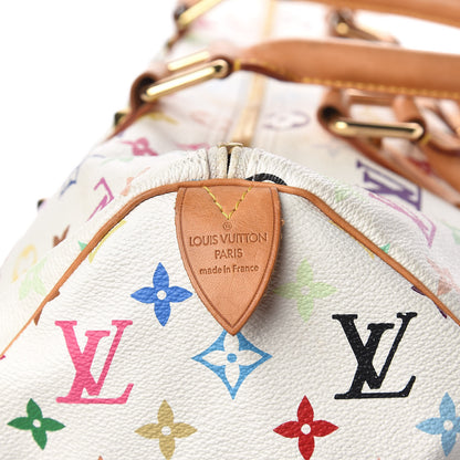 Louis Vuitton Monogram Multicolor Keepall 45 White 6 of 16