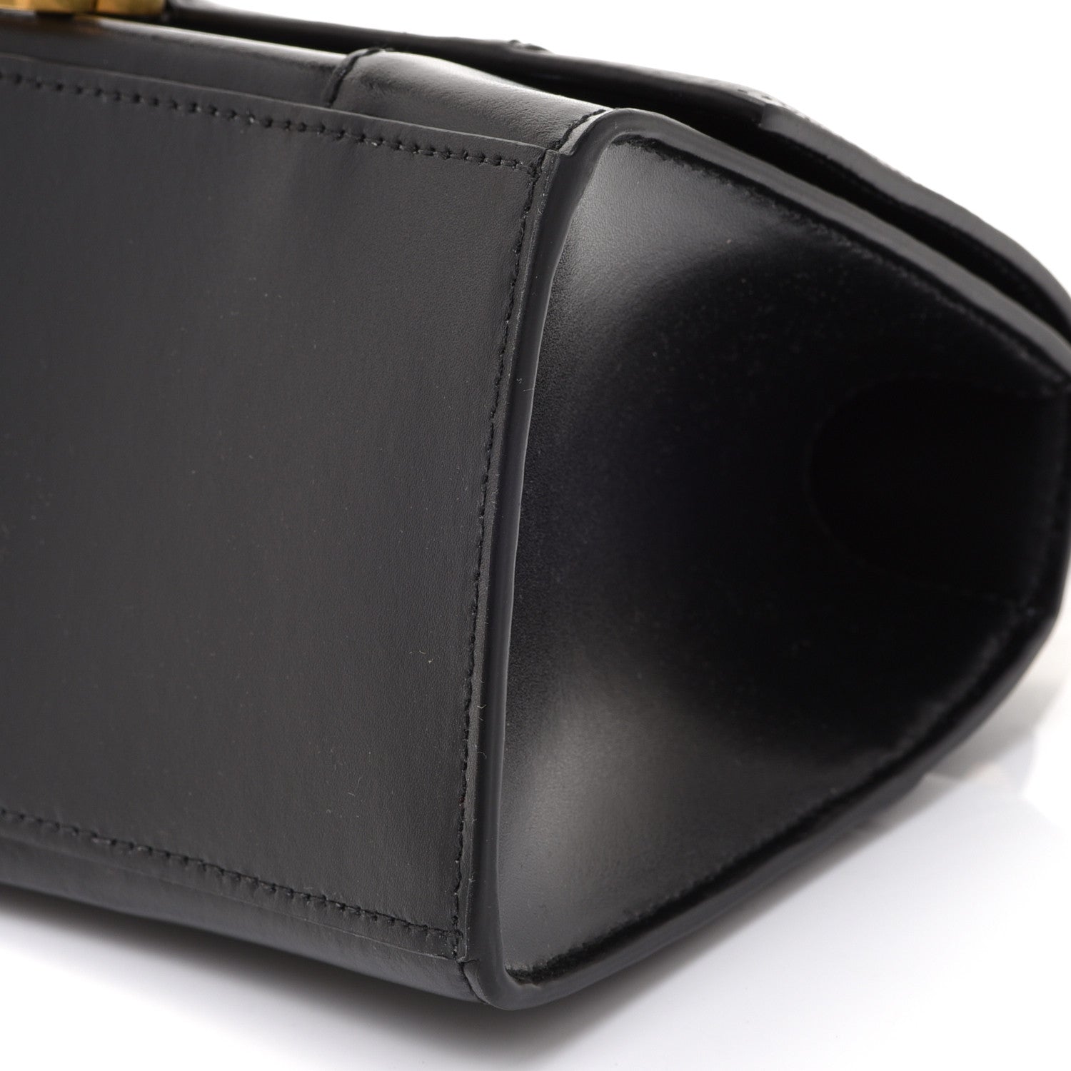 Balenciaga Shiny Box Calfskin Small Hourglass Top Handle Bag Black 10 of 10