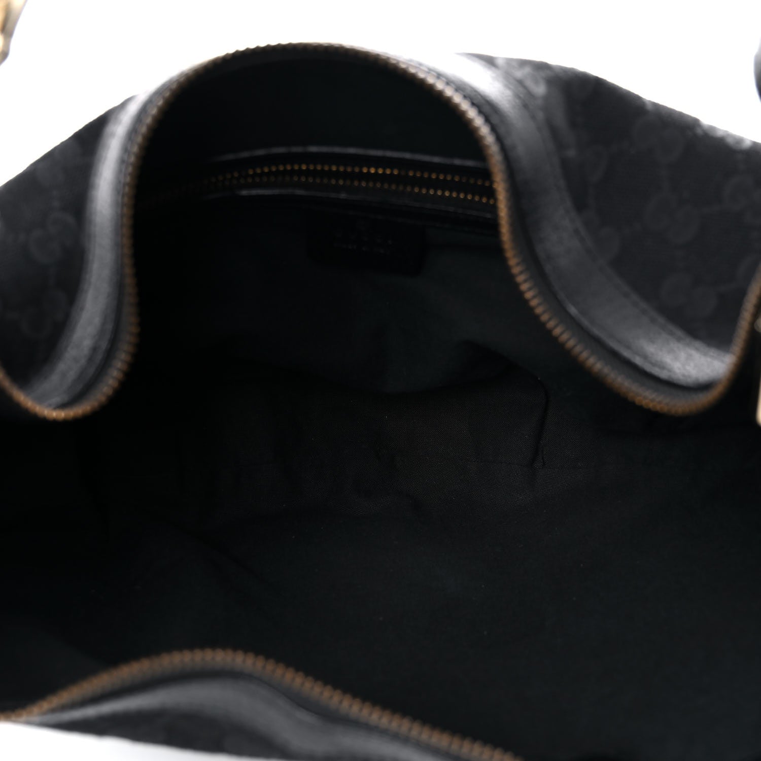 Gucci Monogram Web Bamboo Ring Hobo Black 5 of 18