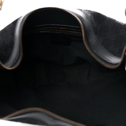 Gucci Monogram Web Bamboo Ring Hobo Black 5 of 18
