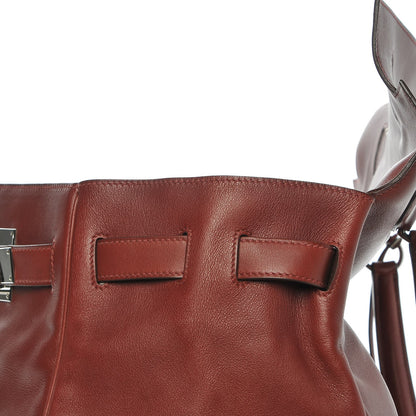 Hermes Veau Sikkim Kelly Relax 50 Rouge H 21 of 31