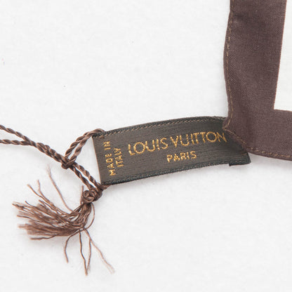 Louis Vuitton Cotton Monogram Groom Bandana Scarf Red 4 of 6