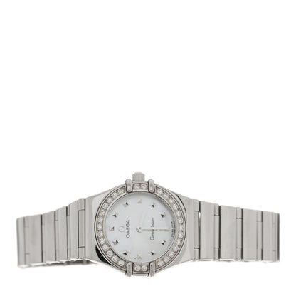 Omega Stainless Steel Diamond Bezel Mother of Pearl 22mm Constellation My Choice Quartz Watch 1465.71.00 2 of 5