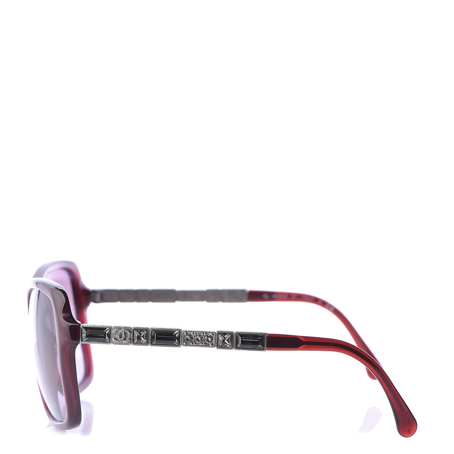 Crystal Baguette CC Square Sunglasses 5308 Red