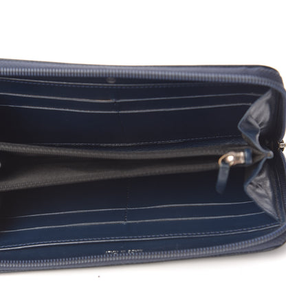 Chanel Caviar Large CC Timeless Zip Around Wallet Blue 5 of 11
