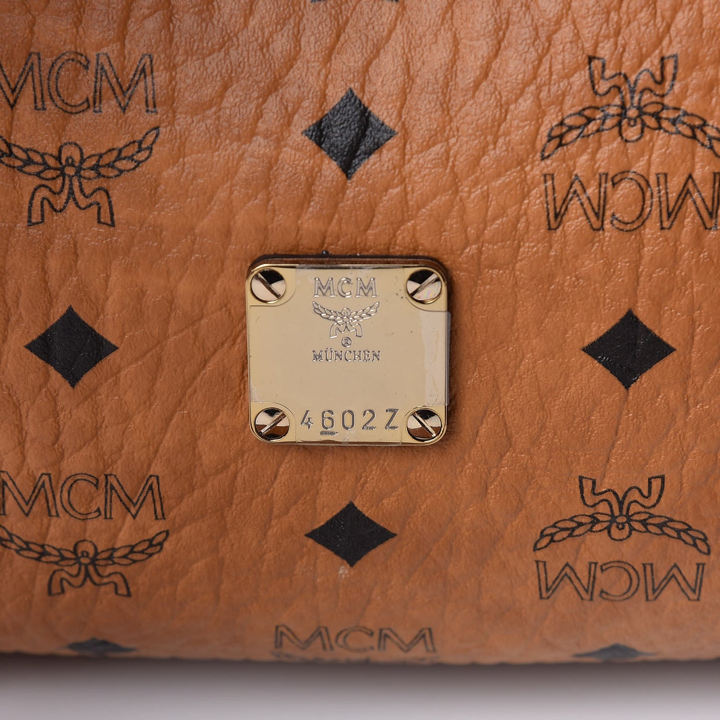 Visetos Medium Boston Bag Cognac