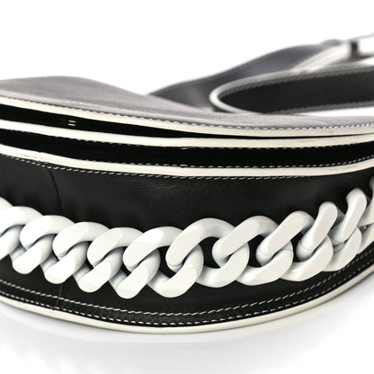 Givenchy Calfskin Mini Infinity Saddle Bag Black White 8 of 12