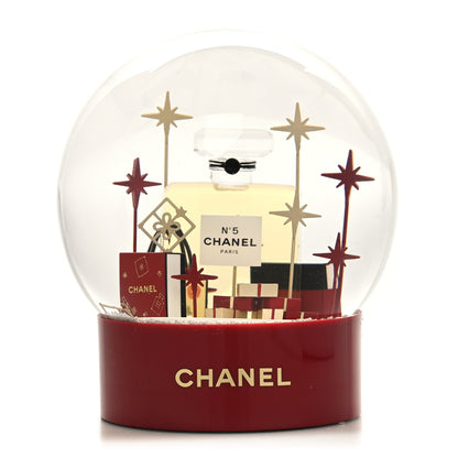 Chanel Glass CC Shopping Bag Snow Globe Burgundy 1 of 8