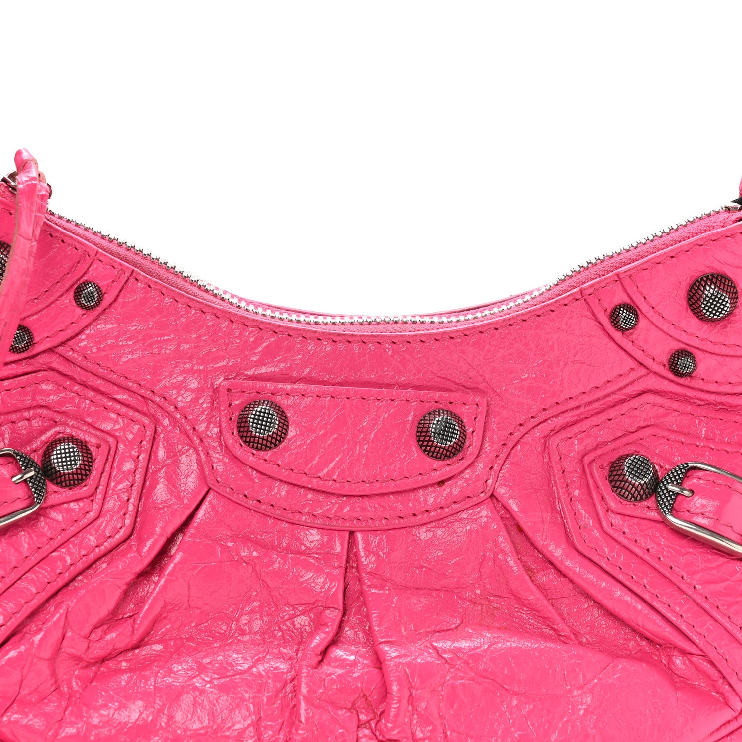 Balenciaga Agneau Arena Le Cagole Shoulder Bag XS Hot Pink 1875382 Balenciaga Agneau Arena Le Cagole Shoulder Bag XS Hot Pink 1875382