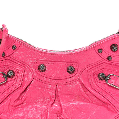 Balenciaga Agneau Arena Le Cagole Shoulder Bag XS Hot Pink 9 of 11