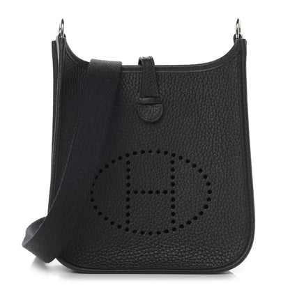 Hermes Taurillon Clemence Evelyne TPM Black 1 of 11