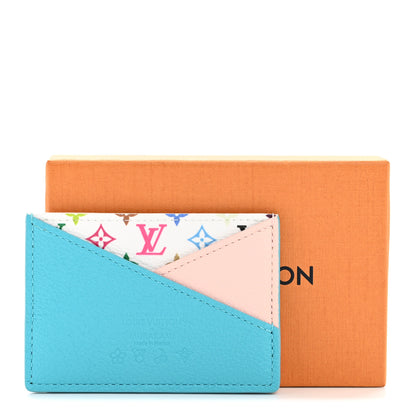 Louis Vuitton LV X TM Monogram Multicolor Criss-Cross Card Holder Kabira Blue Rose 15 of 16