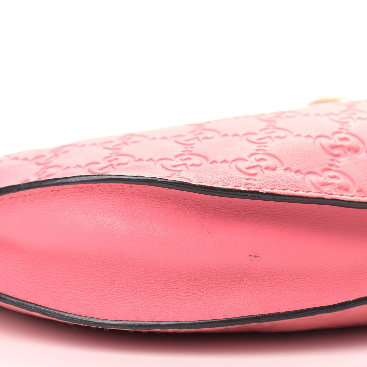 Gucci Guccissima Half Moon Hobo Sushi Pink 8 of 16