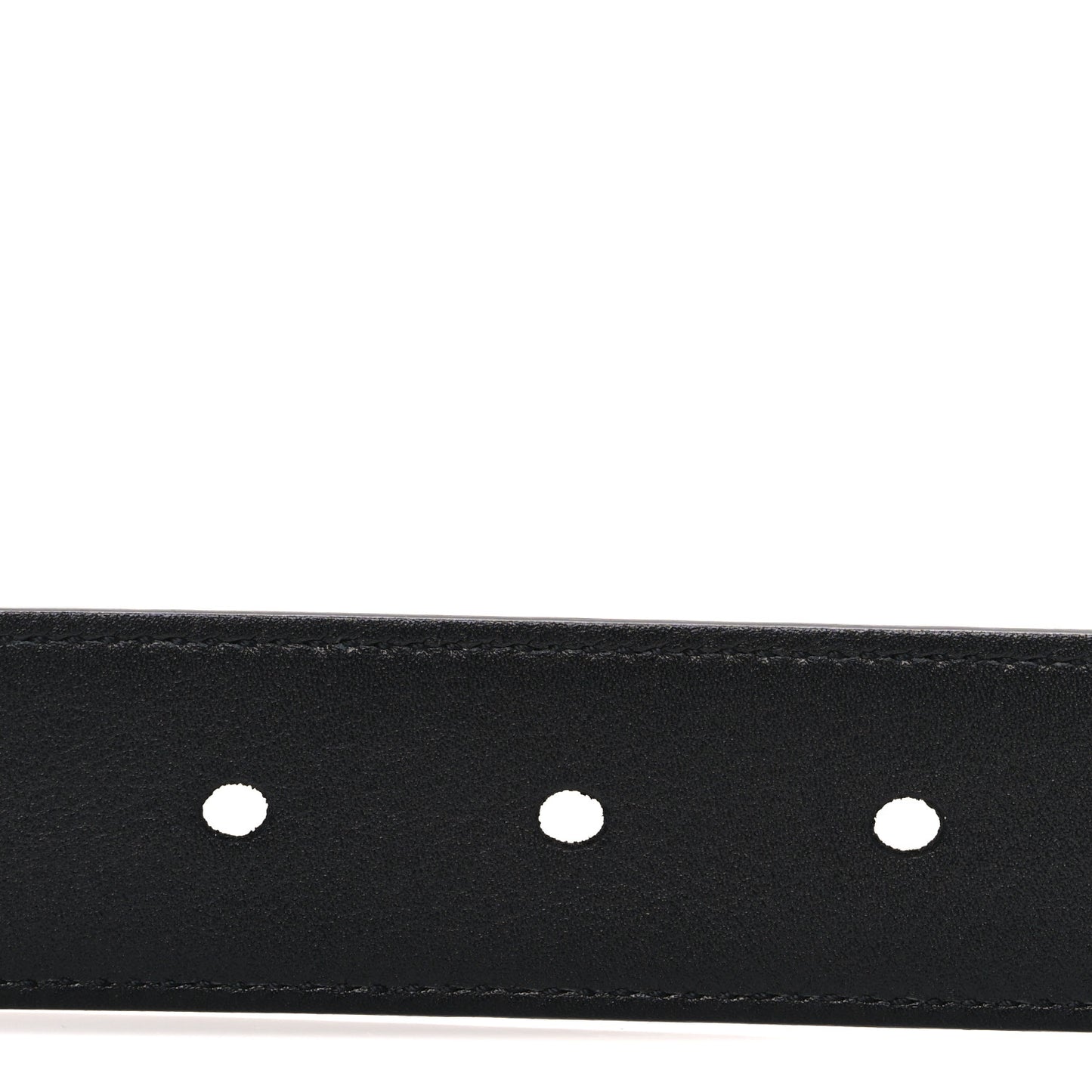 Grained Calfskin Monogram Cassandre Square Buckle Belt 85 34 Black