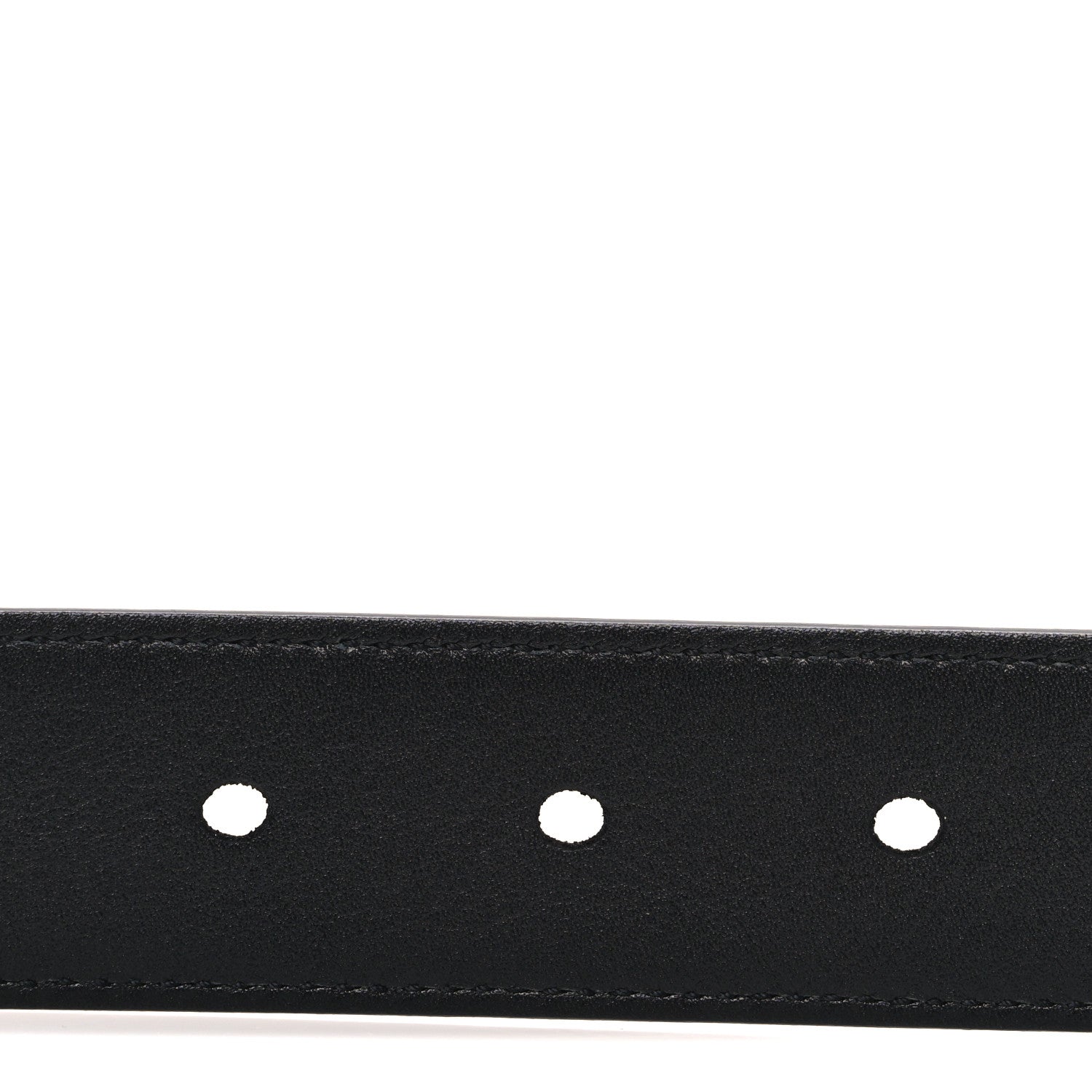 Saint Laurent Grained Calfskin Monogram Cassandre Square Buckle Belt 85 34 Black 4 of 6