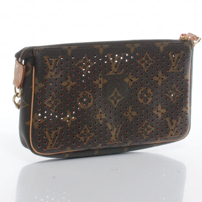 Louis Vuitton Monogram Perforated Pochette Accessories Bag Orange 3 of 7