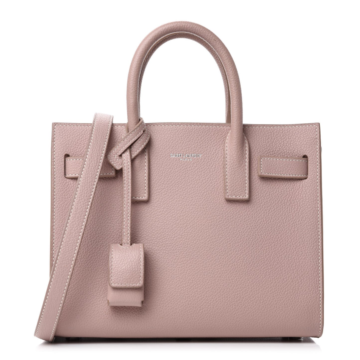 Grained Calfskin Nano Sac De Jour Antique Rose