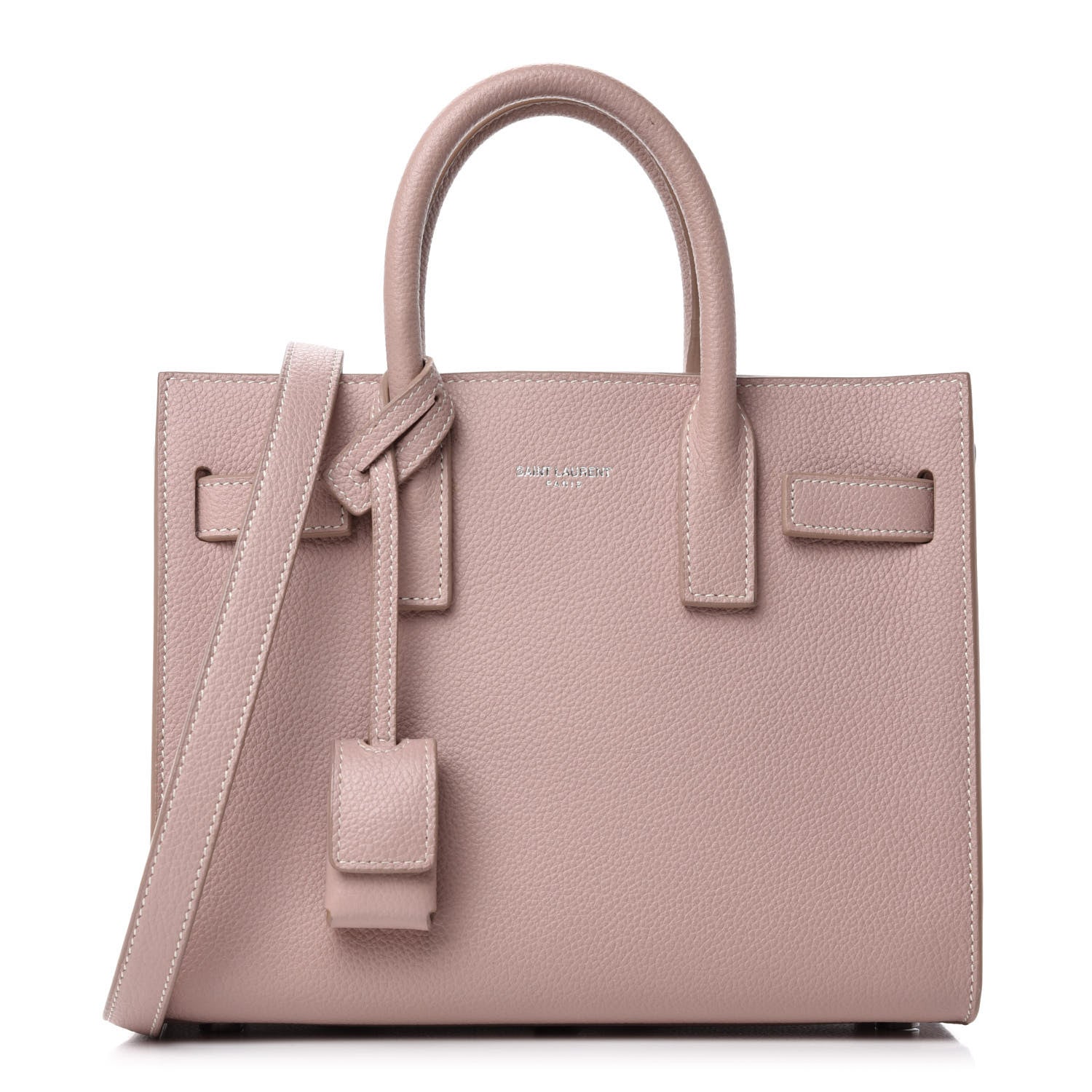 Saint Laurent Grained Calfskin Nano Sac De Jour Antique Rose 1 of 11