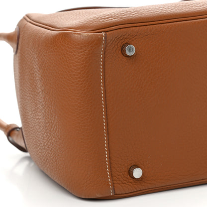 Hermes Taurillon Clemence Lindy 30 Gold 9 of 16