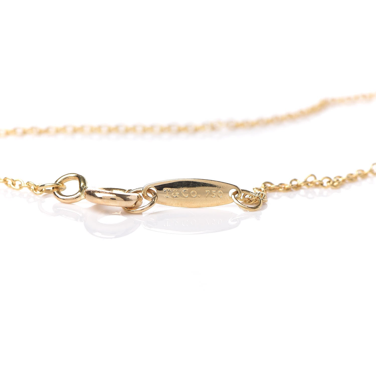 Tiffany 18K Yellow Gold Diamond .08ct Elsa Peretti Diamonds by the Yard Bracelet 4 of 6
