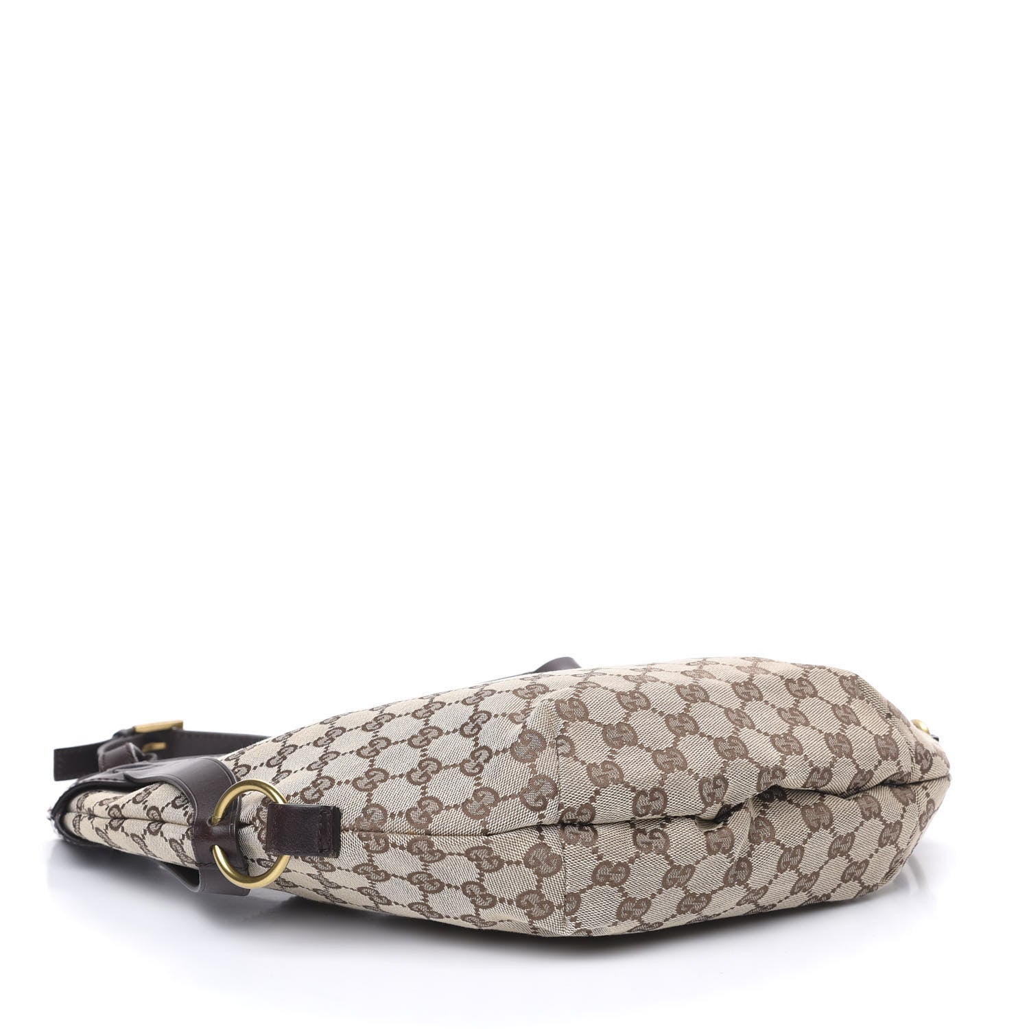 Gucci Monogram Half Moon Hobo Dark Brown 3 of 12