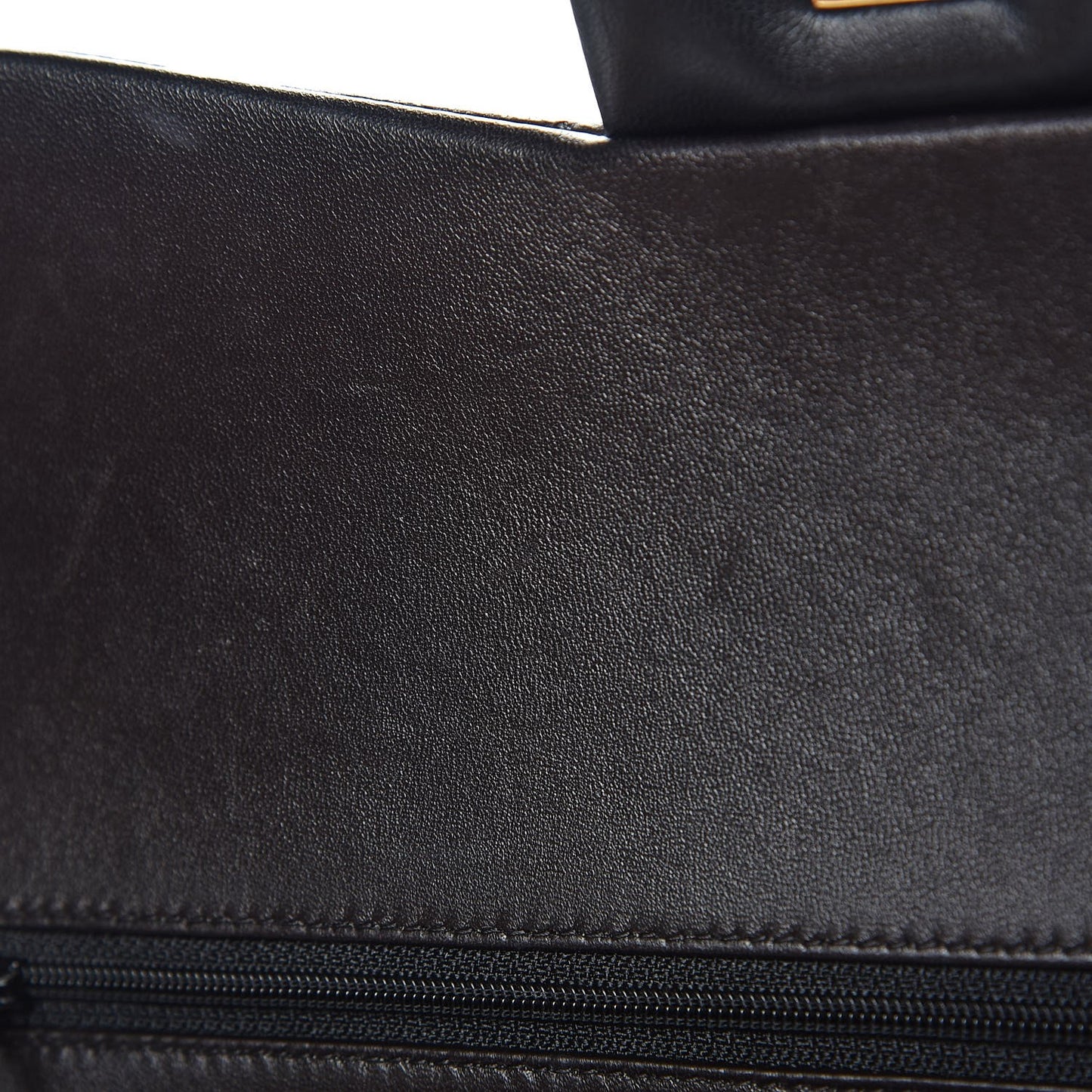 Lambskin Quilted Jumbo Double Flap Black