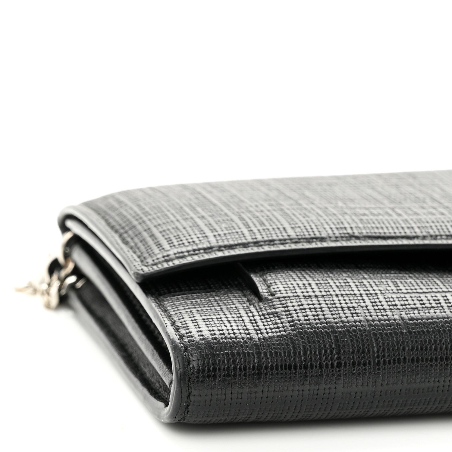 Alexander McQueen Calfskin Skull Wallet on Chain Black 8 of 9