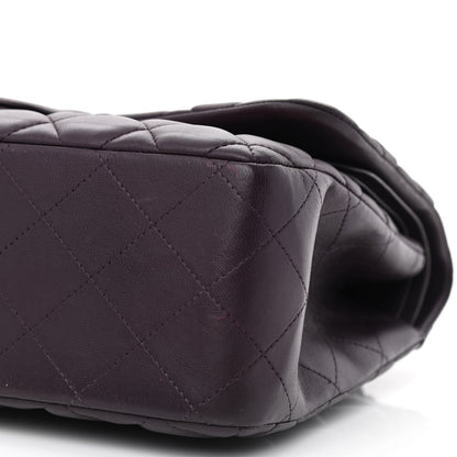 Chanel Lambskin Quilted Jumbo Double Flap Purple 12 of 16