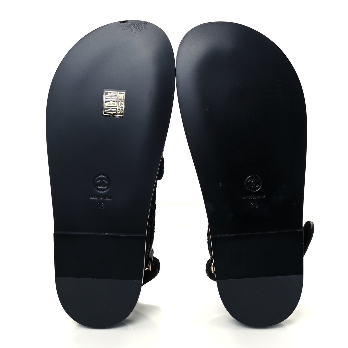 Knit Fabric Velcro Dad Sandals 39 Black Dark Blue Light Blue