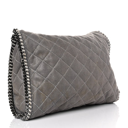 Stella McCartney Shaggy Deer Quilted Small Falabella Tote Light Grey 3 of 11