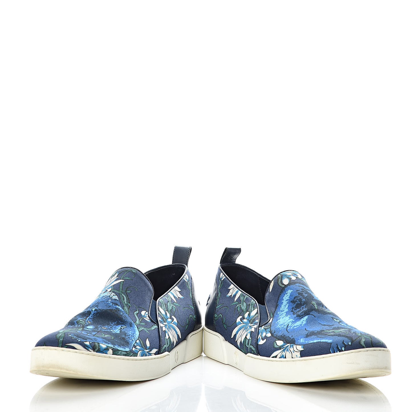 Canvas Printed Match-Up Slip On Sneakers 12 Blue