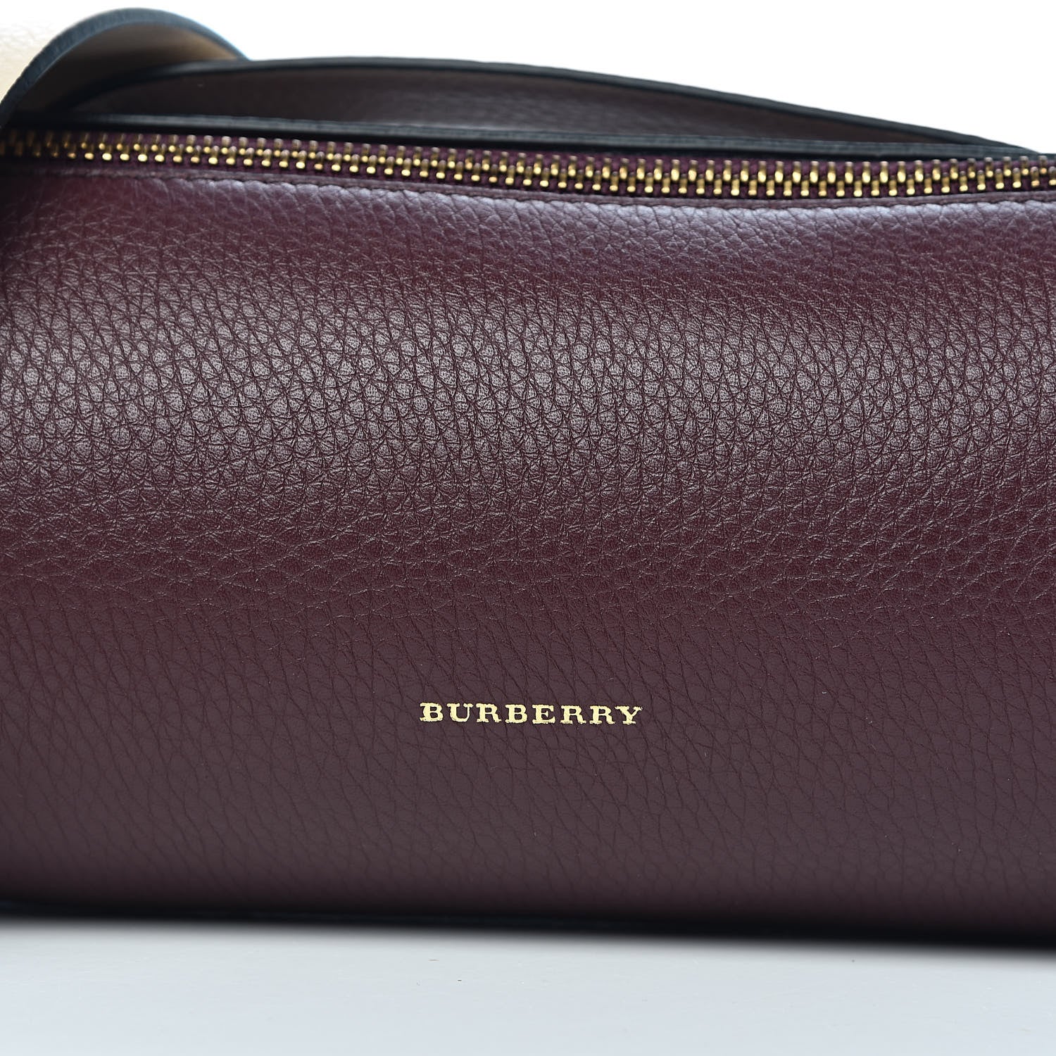 Burberry Calfskin The Barrel Bag Deep Claret Limestone 9 of 9