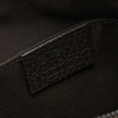 Gucci Crystal Monogram Small Flat Messenger Bag Dark Brown 6 of 10