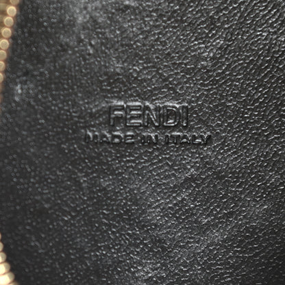 Fendi Calfskin FF 1974 Embossed Help Bag Maya Black 12 of 17