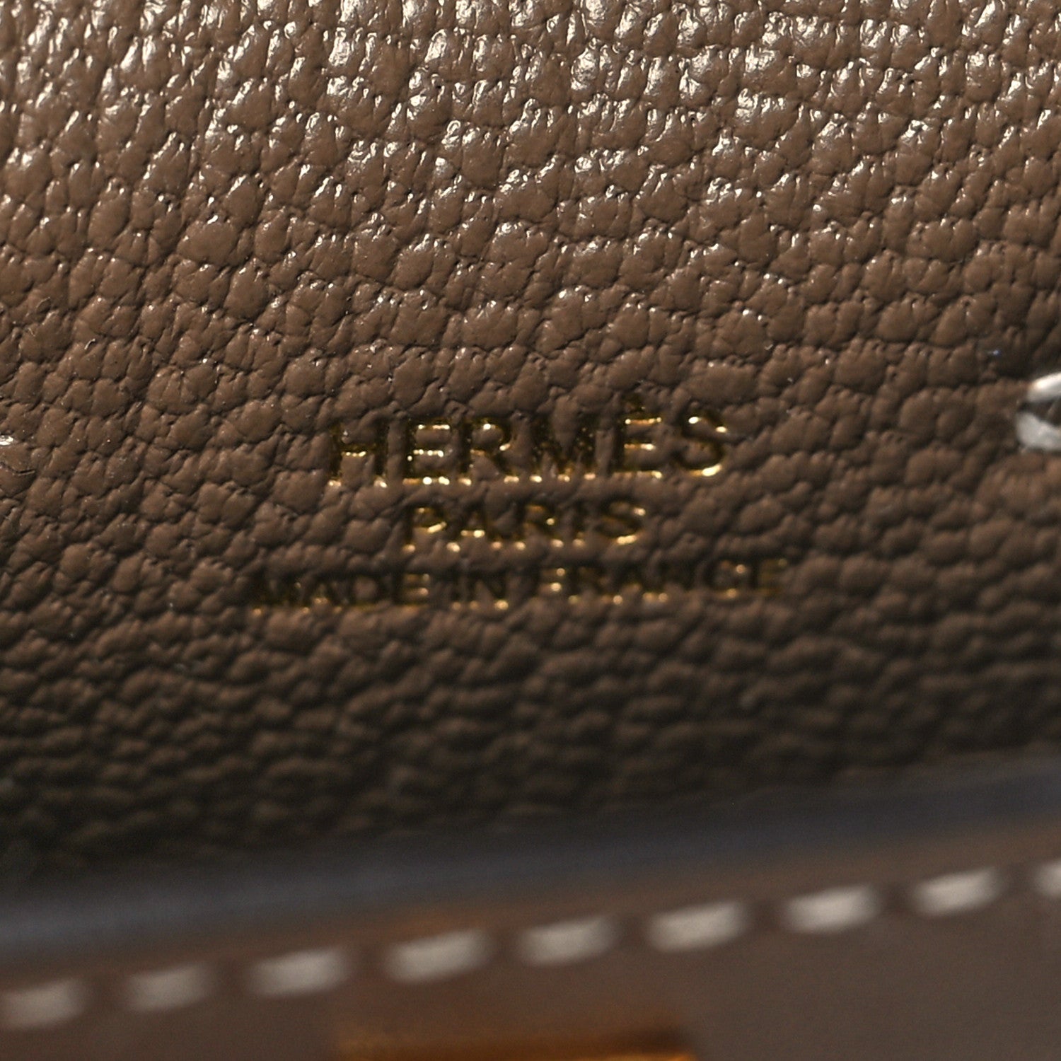 Hermes Tadelakt Mini Kelly Twilly Bag Charm Etoupe 4 of 5
