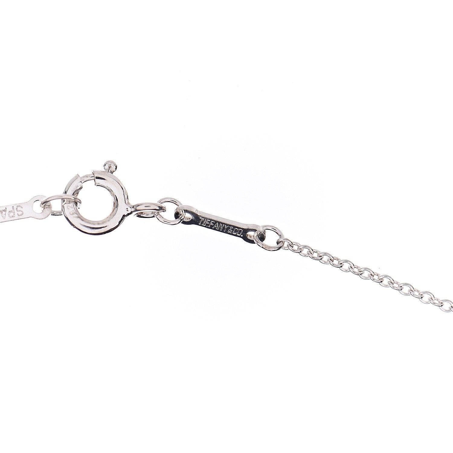 Tiffany Sterling Silver 16mm Elsa Peretti Open Heart Pendant Necklace 7 of 9