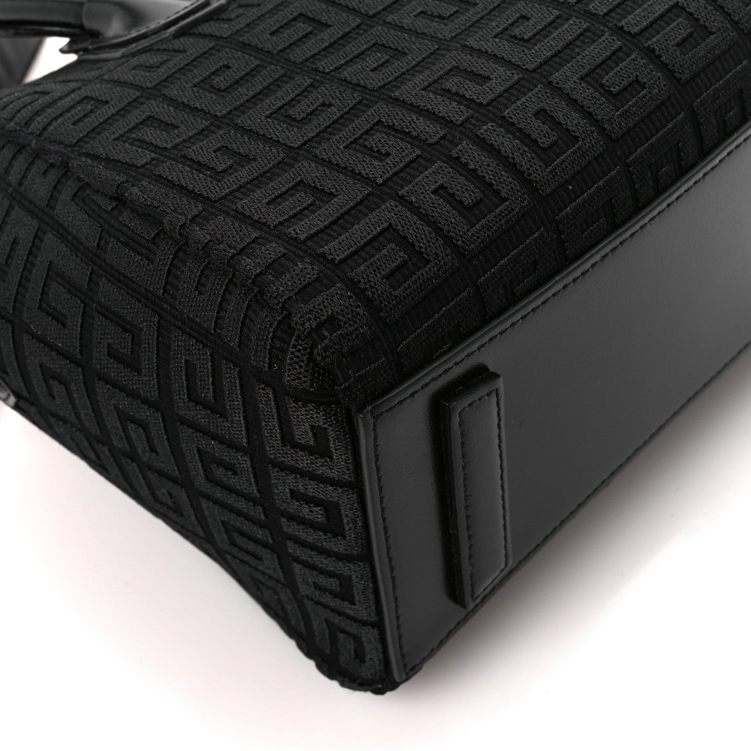 Givenchy Canvas Jacquard Embroidered Calfskin 4G Mini Antigona Black 10 of 11