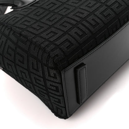 Givenchy Canvas Jacquard Embroidered Calfskin 4G Mini Antigona Black 10 of 11