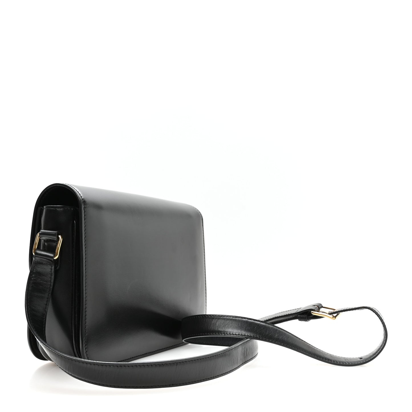 Shiny Calfskin Medium Triomphe Black
