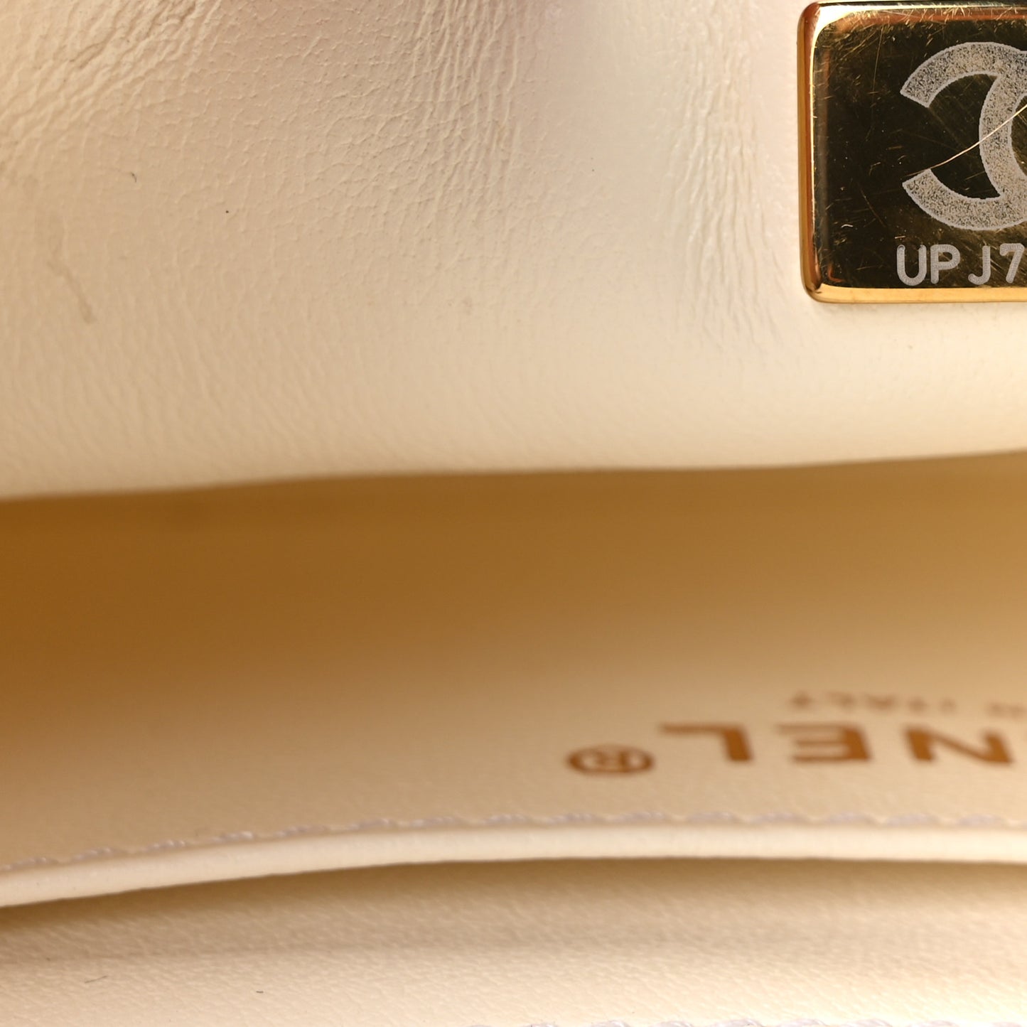 Aged Calfskin Quilted 2.55 Reissue Mini Flap White
