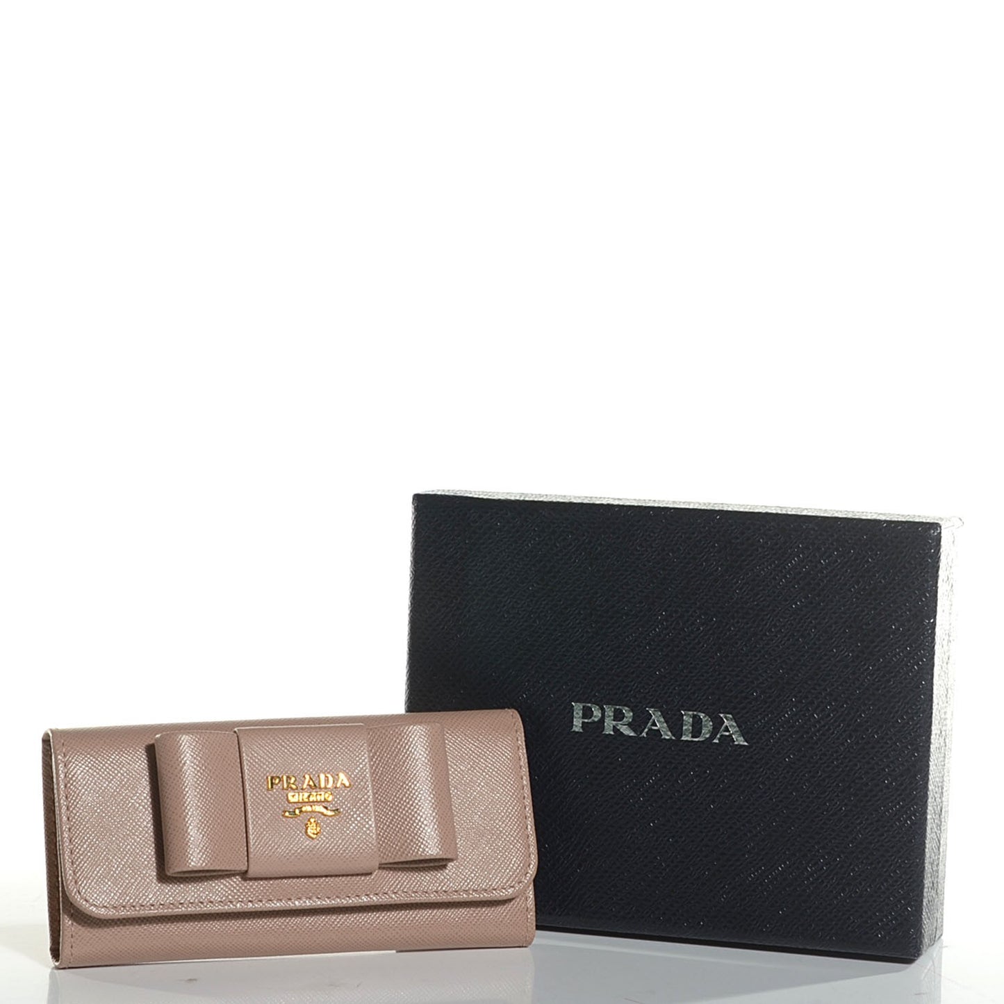 Saffiano Fiocco Bow Metal 6 Key Holder Cammeo